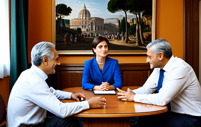 CPA 경력직 이직 팁 - **

"A confident Italian CPA in a professional, tailored business suit, working on a laptop in a bri...