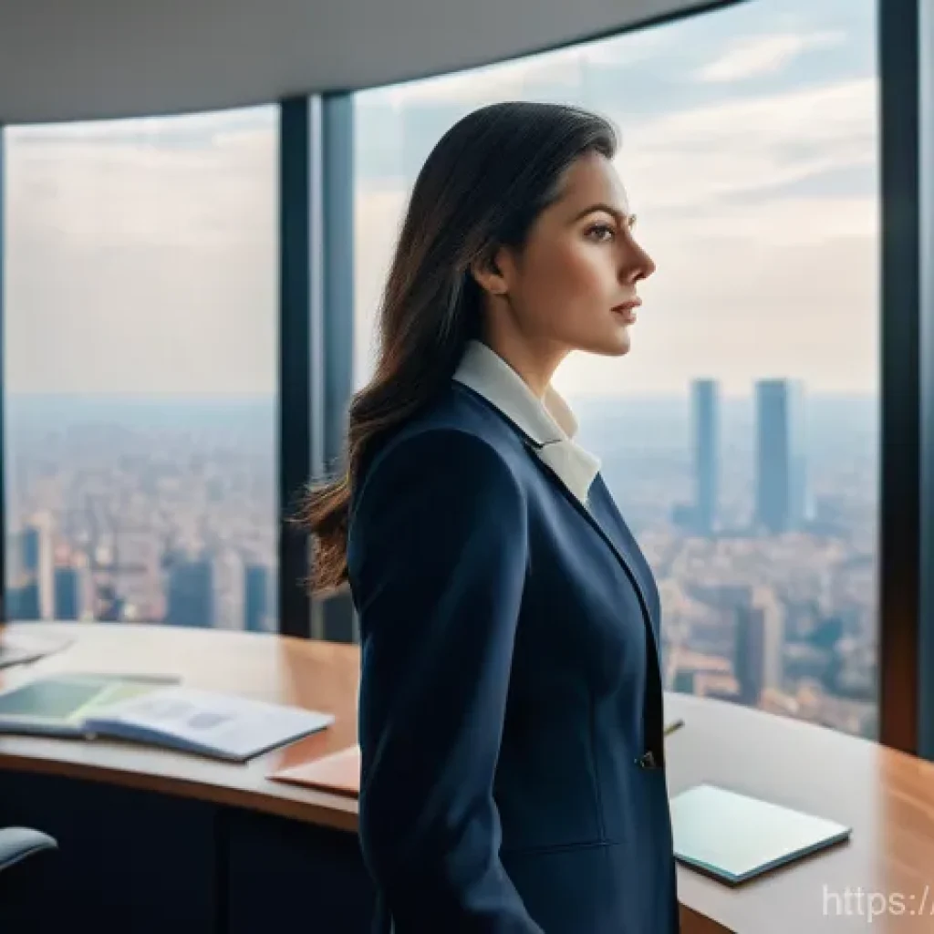 CPA와 비즈니스 전략 - **Prompt:** A highly detailed, realistic image of a sharp, professional Italian woman in her late 30...