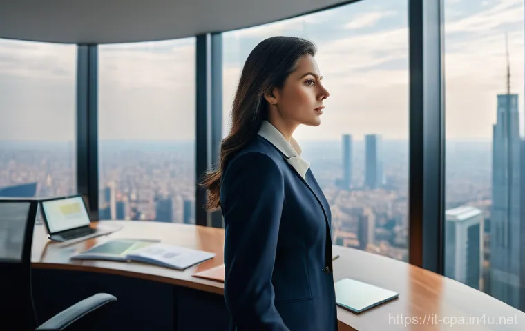 CPA와 비즈니스 전략 - **Prompt:** A highly detailed, realistic image of a sharp, professional Italian woman in her late 30...