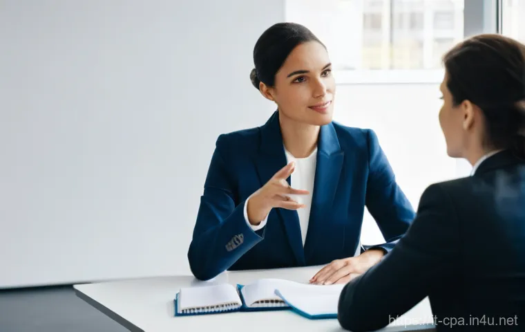 CPA 빅4 면접 질문 대비법 - **Prompt: "A dynamic and diverse team of young professionals, smartly dressed in modern business cas...