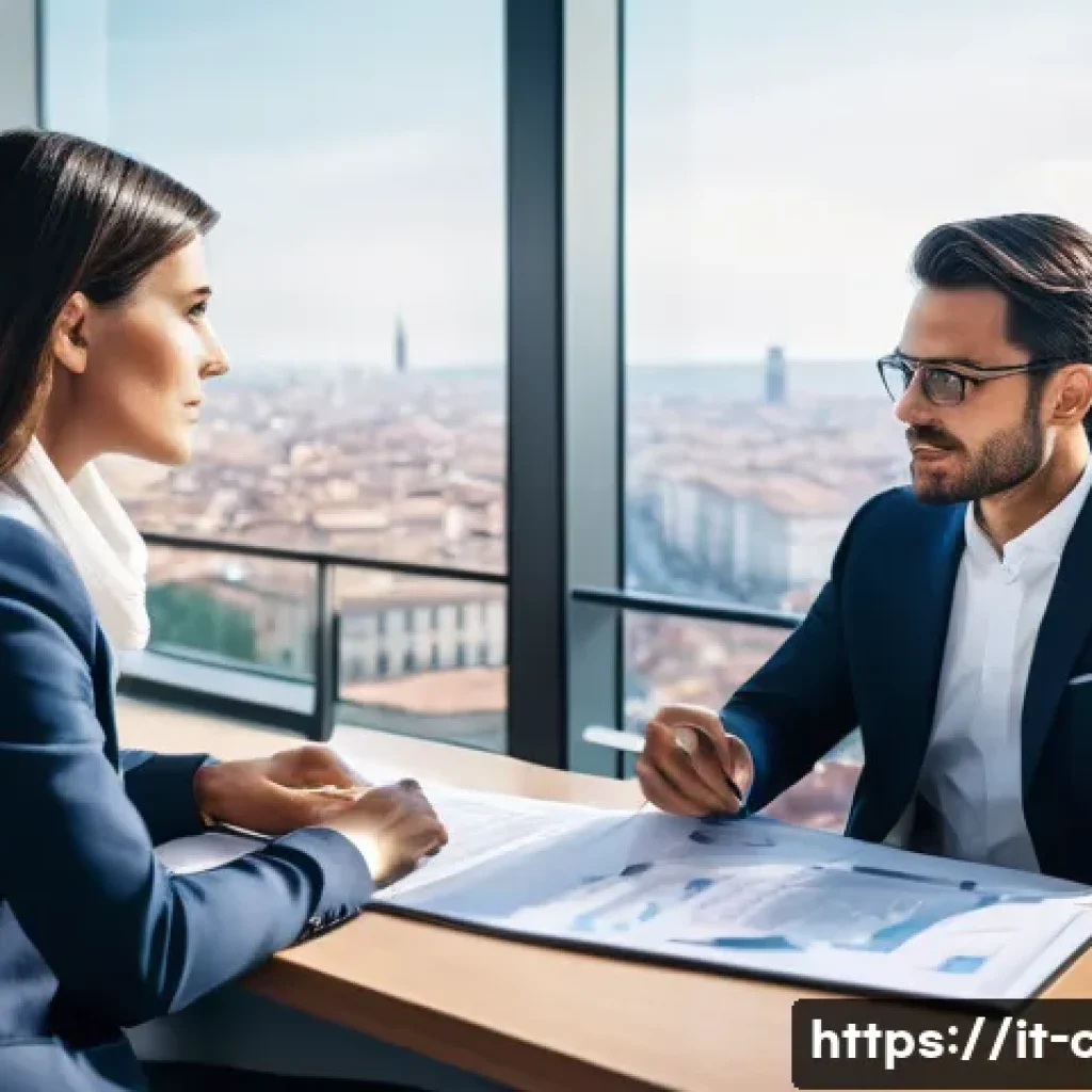 공인회계사와 고객 신뢰 구축 - **Prompt 1: The Strategic Financial Partner**
    A professional, modern Italian male accountant (la...