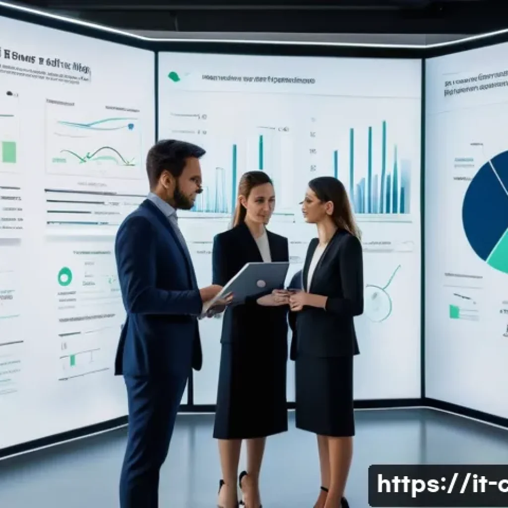 CPA와 다국적 기업 감사 - **AI-Powered Financial Strategy Meeting**
    A dynamic, eye-level shot inside a sleek, modern offic...