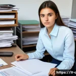 CPA 신입 연봉 평균 - A focused and determined young Italian accounting intern, approximately 22 years old, dressed in sma...