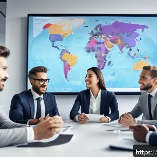 Home 33 CPA와 국제 비즈니스 문화 - A diverse international business team in a modern office environment, engaged in a multicultural mee...
